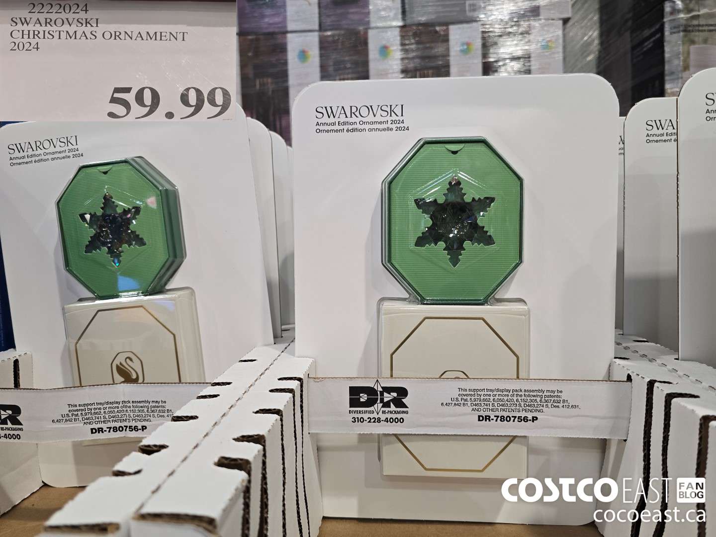 2222024 SWAROVSKI CHRISTMAS ORNAMENT 2024 $59.99
