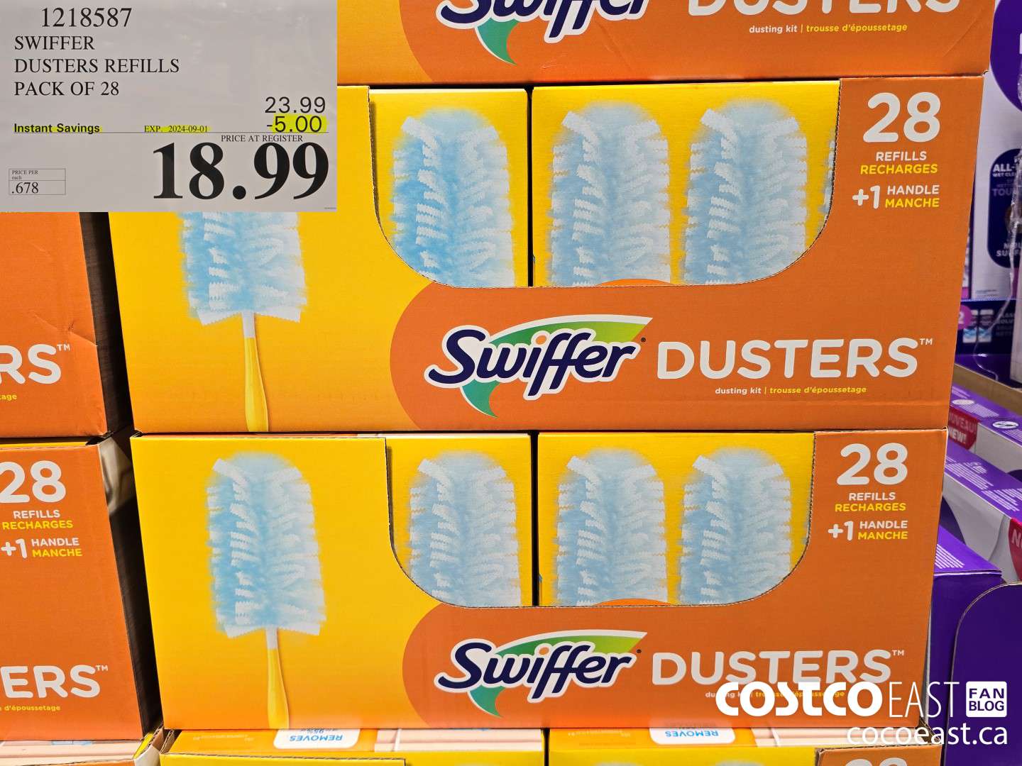 1218587 SWIFFER DUSTERS REFILLS PACK OF 28 ($5.00 INSTANT SAVINGS EXPIRES ON 2024-09-01) $18.99