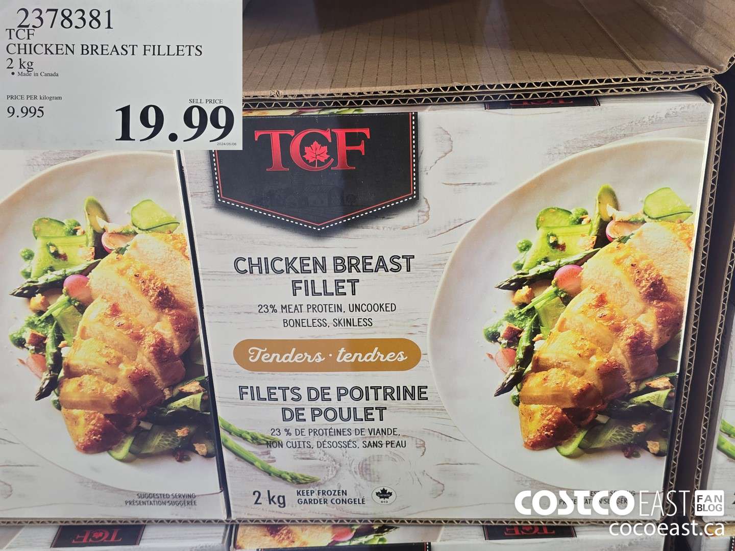 2378381 TCF CHICKEN BREAST FILLETS 2 kg $19.99