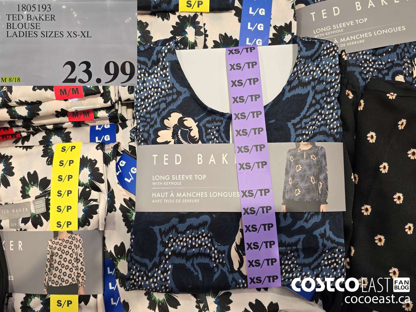 1805193 TED BAKER BLOUSE LADIES SIZES XS-XL $23.99