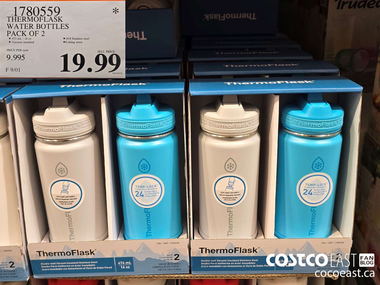 1780559 THERMOFLASK WATER BOTTLES PACK OF 2 $19.99