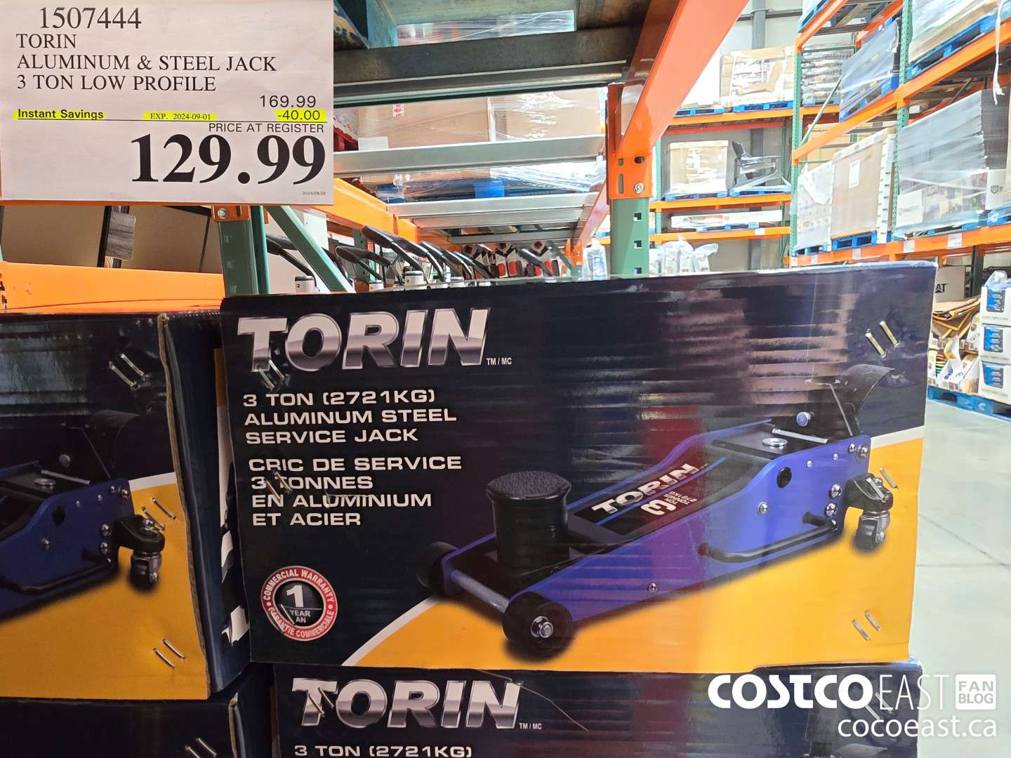 1507444 TORIN HYBRID JACK 3 TON LOW PROFILE ($40.00 INSTANT SAVINGS EXPIRES ON 2024-09-01) $129.99