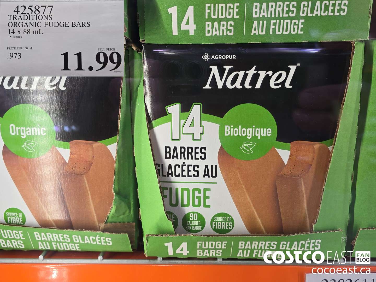 425877 TRADITIONS ORGANIC FUDGE BARS 14 x 88 ML $11.99