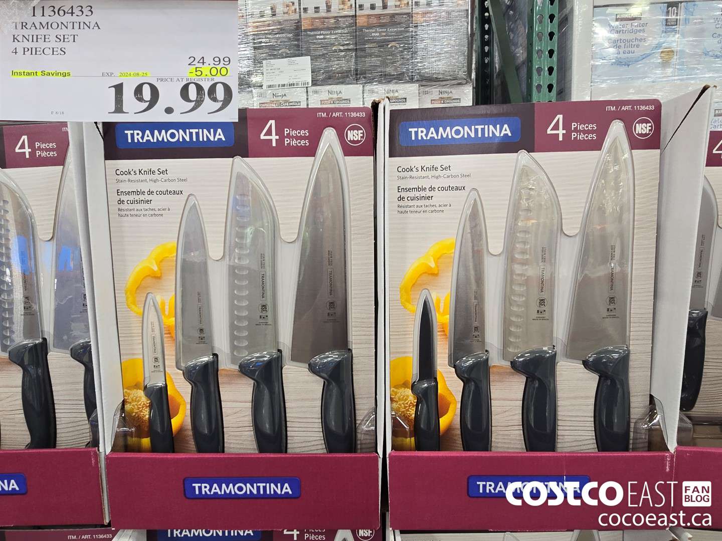 1136433 TRAMONTINA KNIFE SET 4 PIECES ($5.00 INSTANT SAVINGS EXPIRES ON 2024-08-25) $19.99