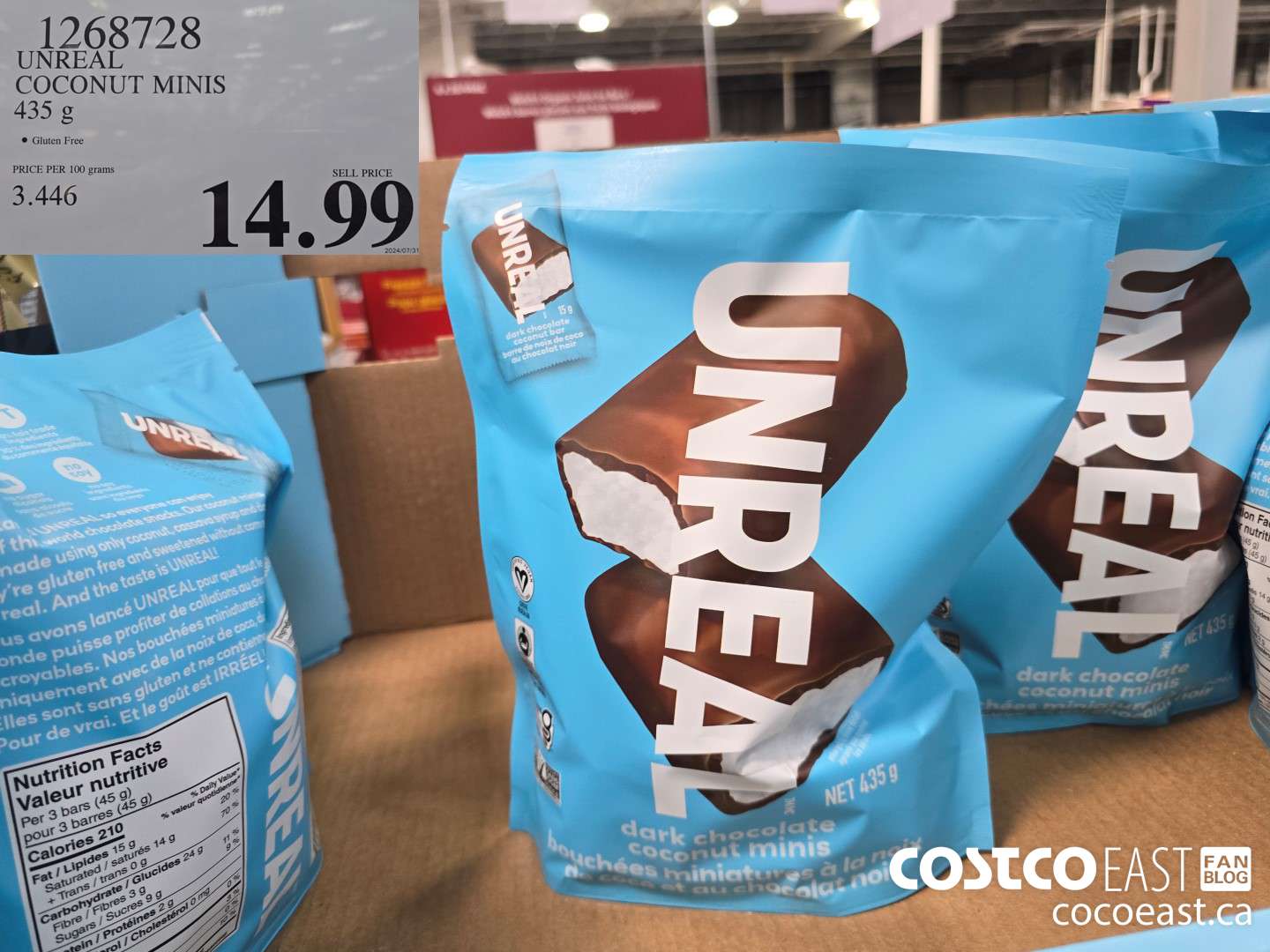 1268728 UNREAL COCONUT MINIS 435g $14.99