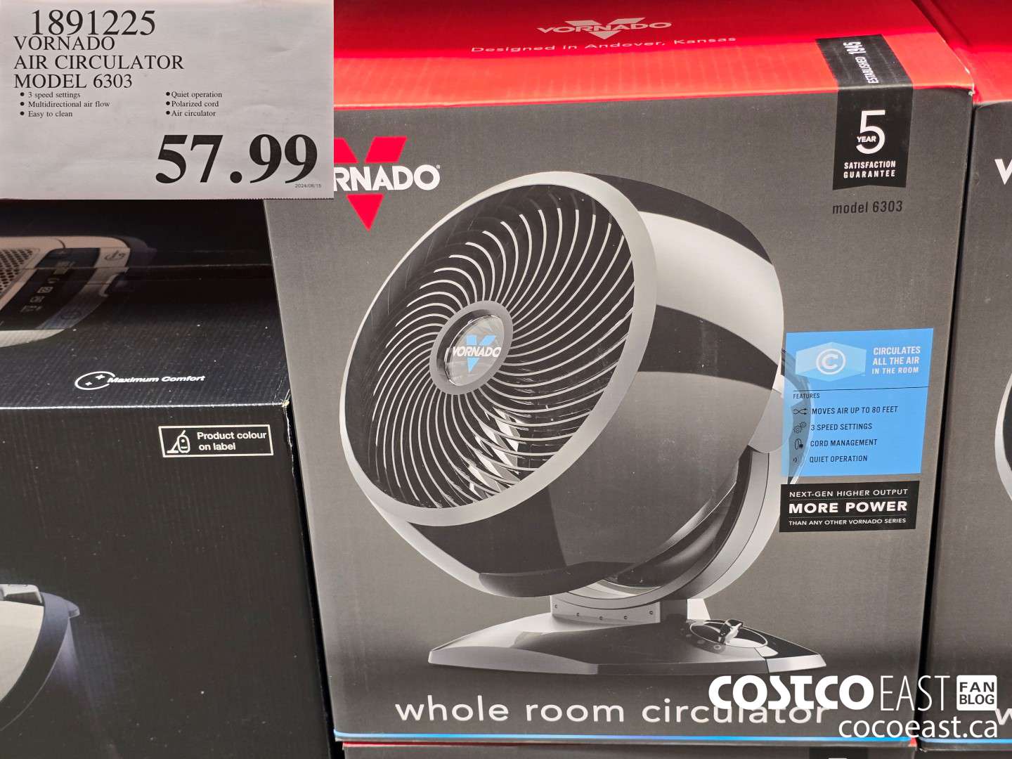 1891225 VORNADO AIR CIRCULATOR MODEL 6303 $57.99