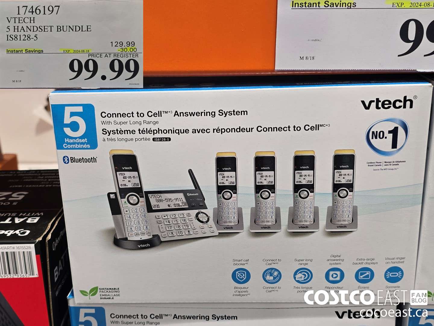 1746197 VTECH S HANDSET BUNDLE IS8128-5 ($30.00 INSTANT SAVINGS EXPIRES ON 2024-08-18) $99.99