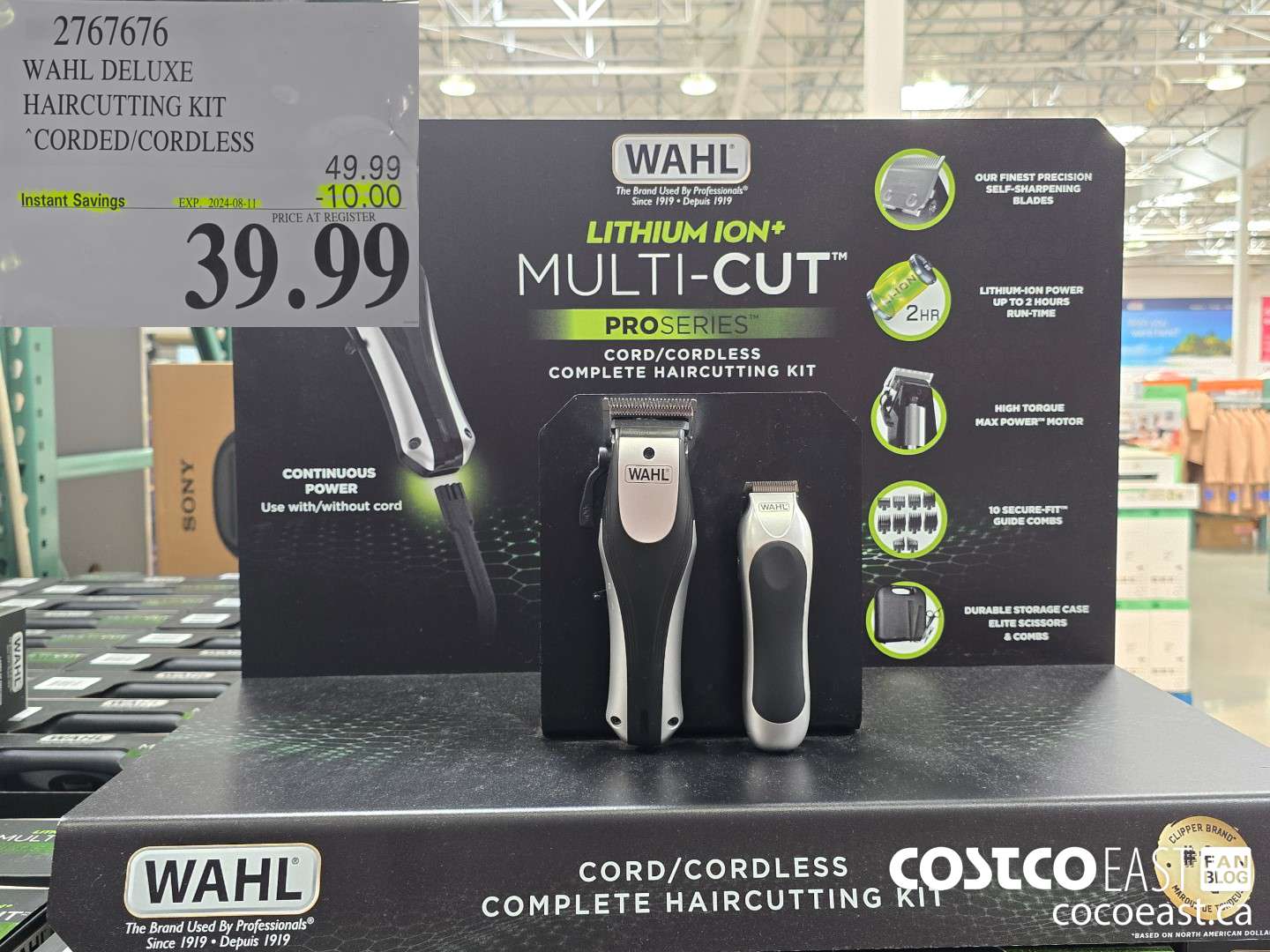 2767676 WAHL DELUXE HAIRCUTTING KIT CORDED/ CORDLESS ($10.00 INSTANT SAVINGS EXPIRES ON 2024-08-11) $39.99