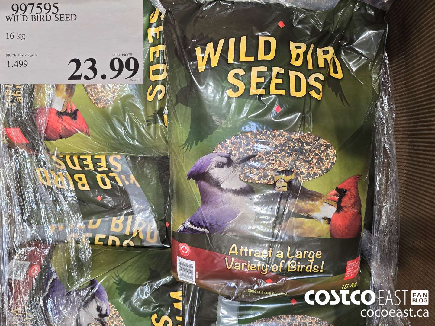 997595 WILD BIRD SEED 16 kg $23.99
