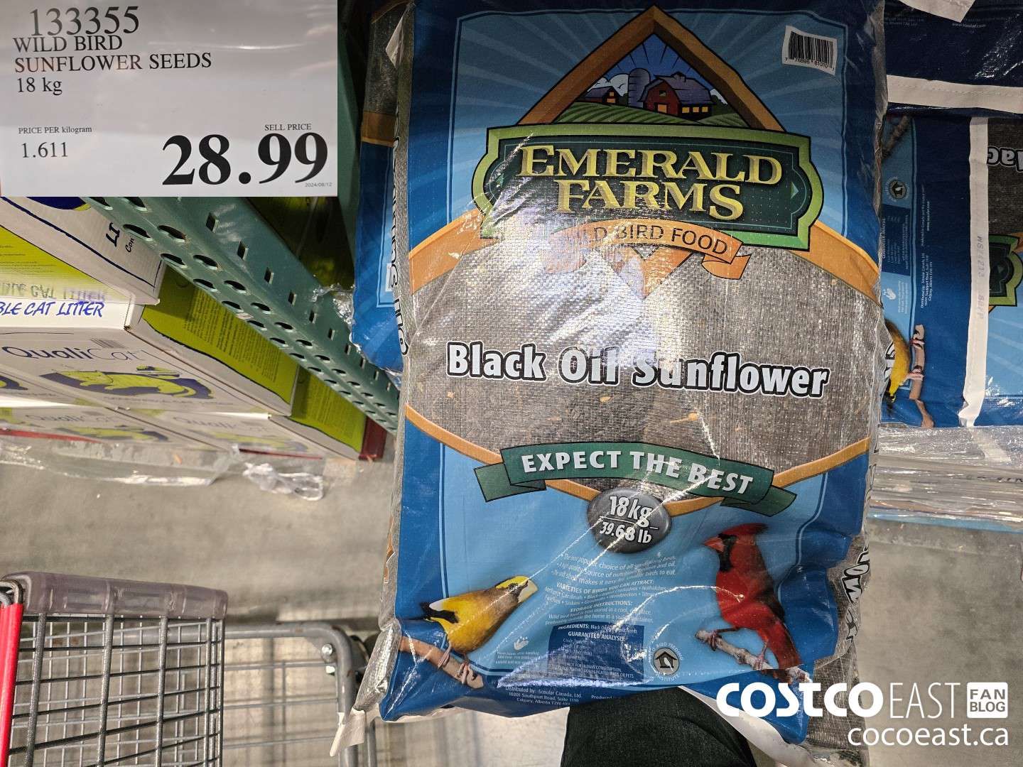 133355 WILD BIRD SUNFLOWER SEEDS 18 kg $28.99