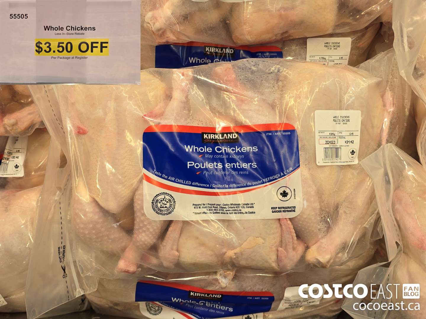 55505 Whole Chickens ($3.50 INSTANT SAVINGS)