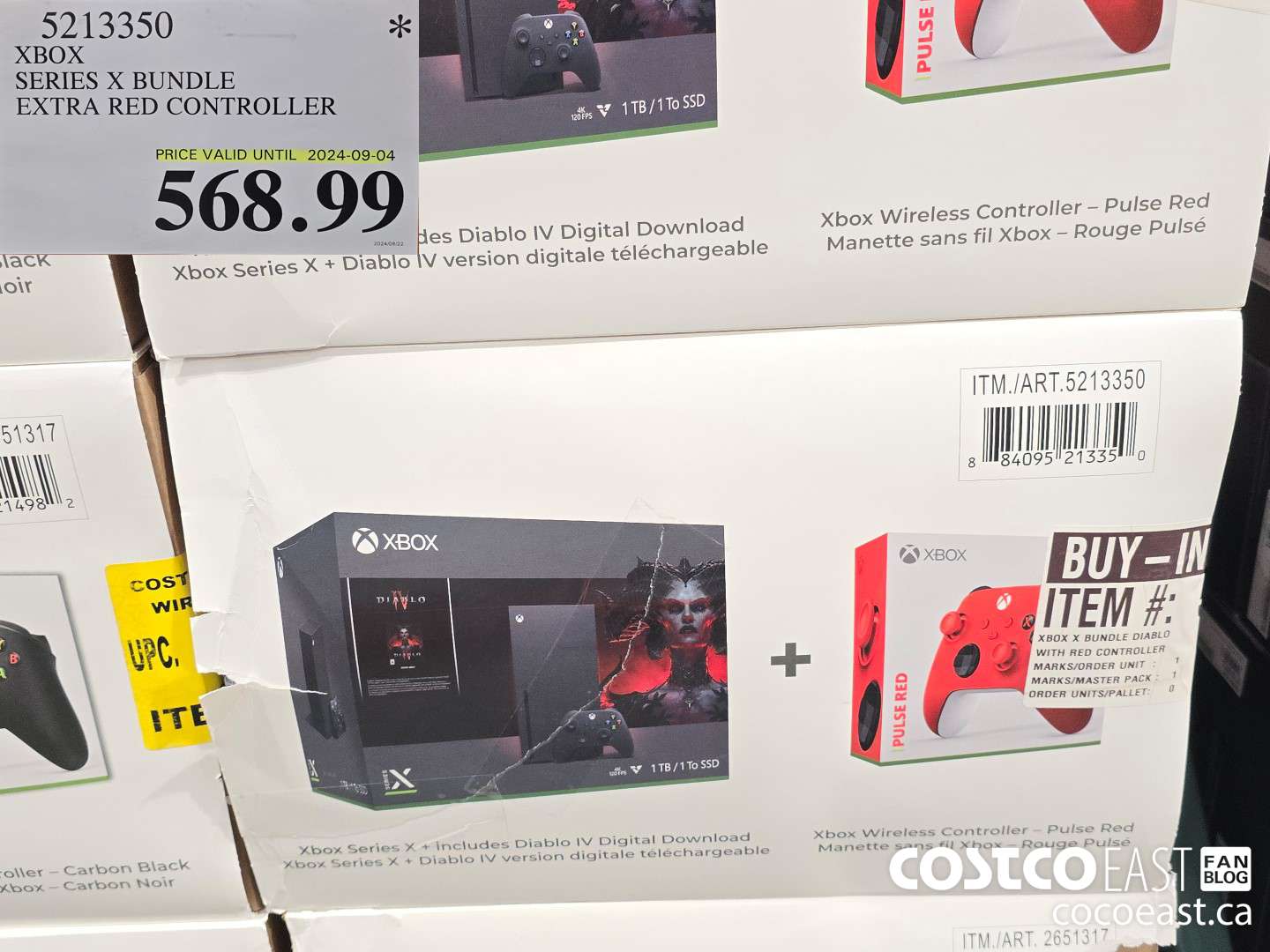 5213350 XBOX SERIES X BUNDLE EXTRA RED CONTROLLER $568.99