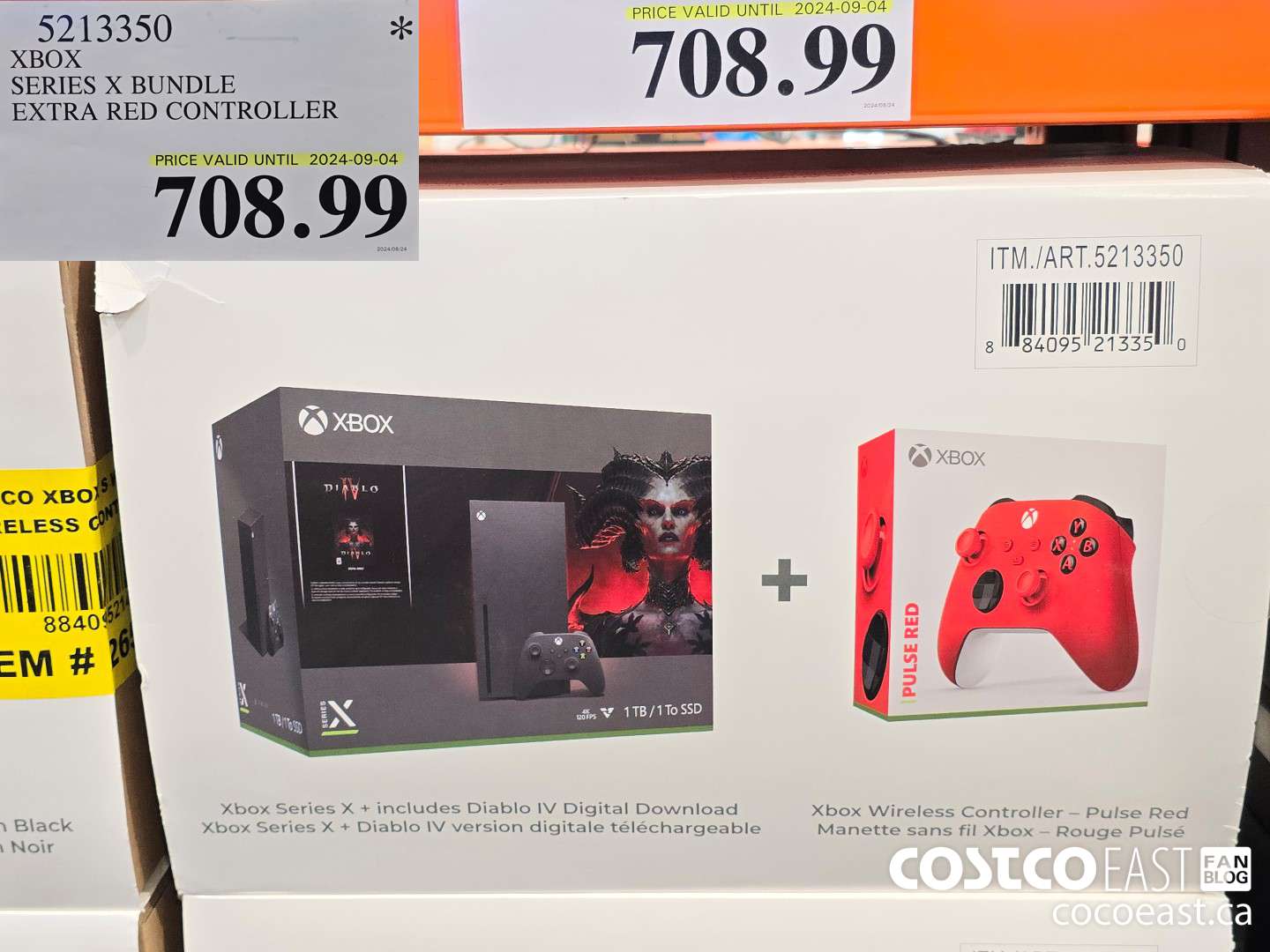 5213350 XBOX SERIES X BUNDLE EXTRA RED CONTROLLER $708.99