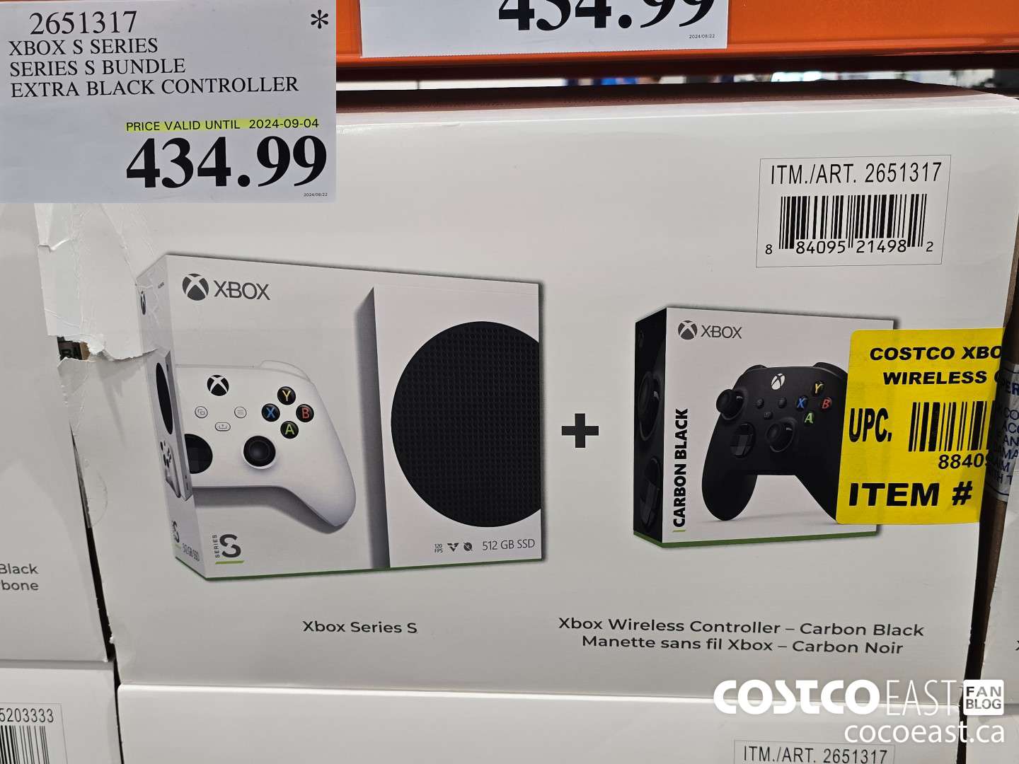 2651317 XBOX S SERIES SERIES S BUNDLE EXTRA BLACK CONTROLLER $434.99