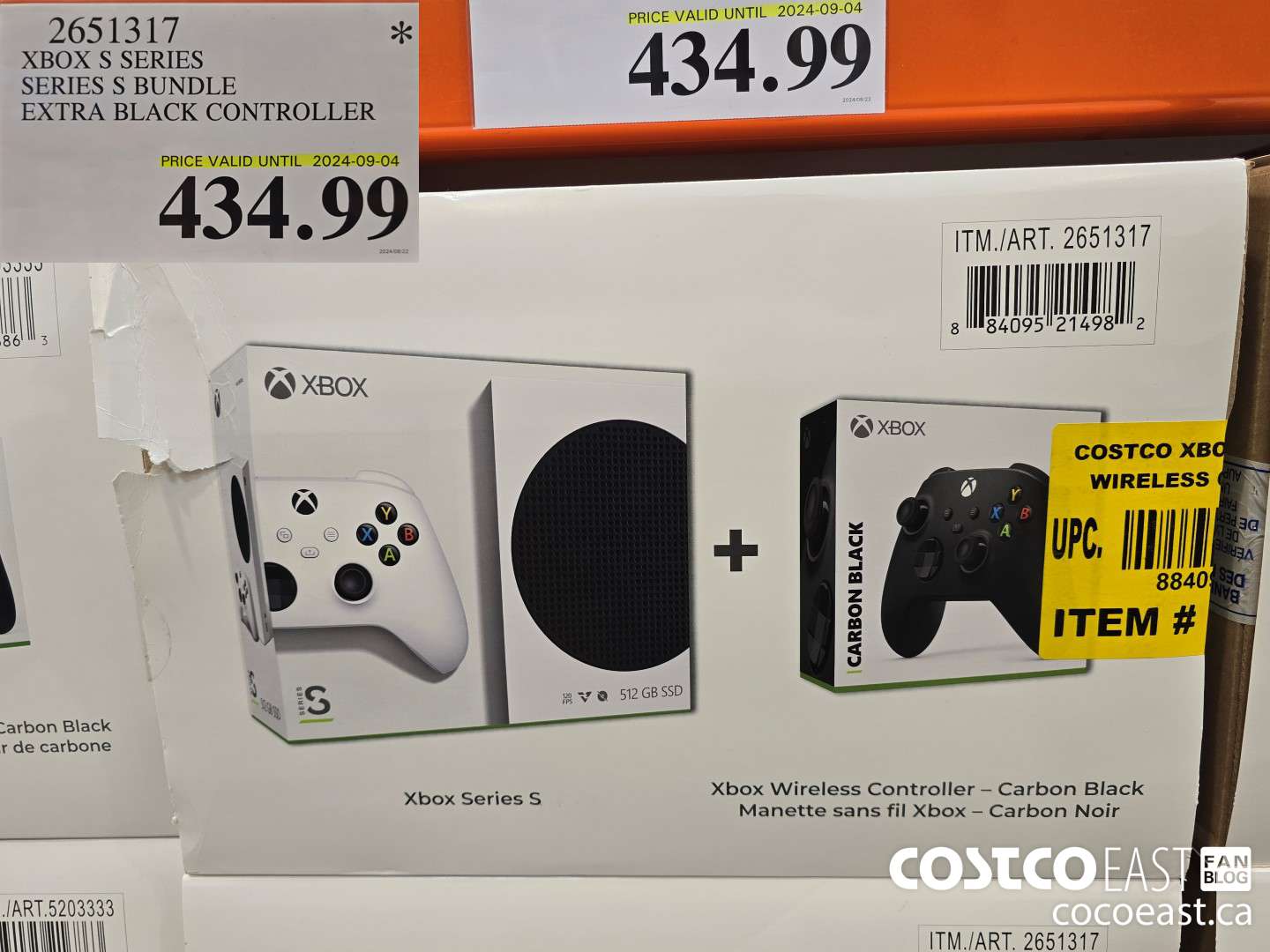 2651317 XBOX S SERIES SERIES S BUNDLE EXTRA BLACK CONTROLLER $434.99