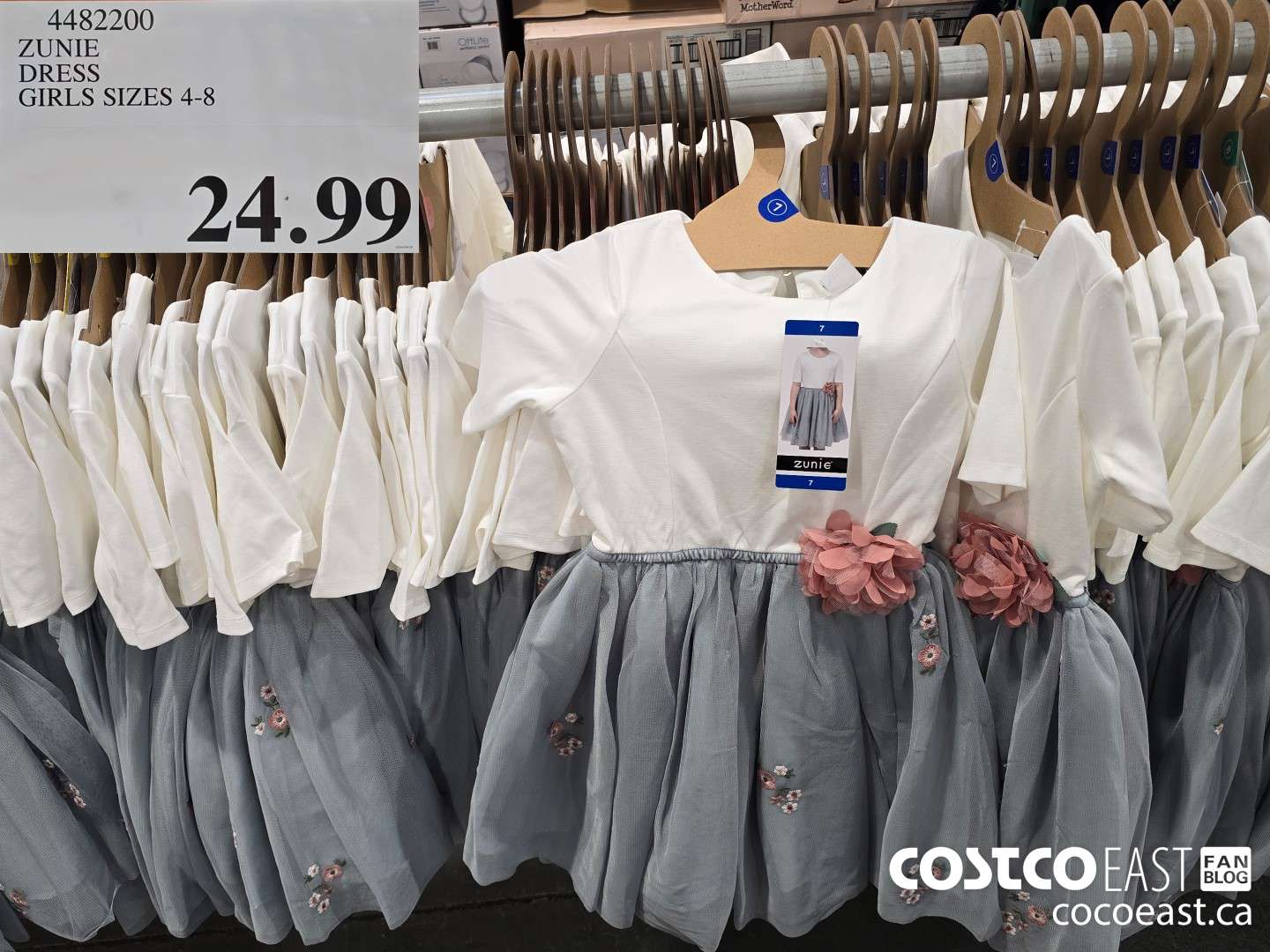 4482200 ZUNIE DRESS GIRLS SIZES 4-8 $24.99