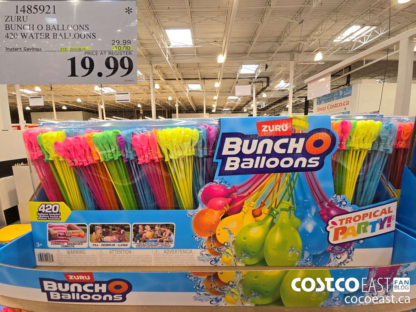 1485921 ZURU BUNCH O BALLOONS 420 WATER BALLOONS ($10.00 INSTANT SAVINGS EXPIRES ON 2024-08-18) $19.99