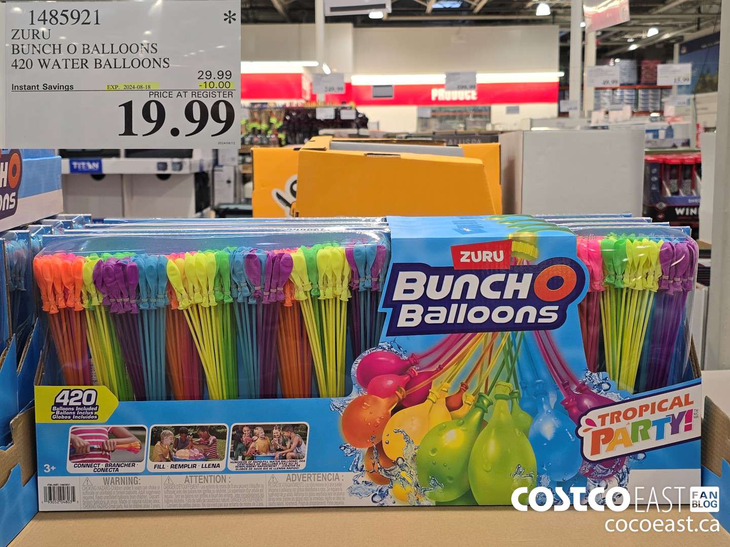 1485921 ZURU BUNCH O BALLOONS 420 WATER BALLOONS ($10.00 INSTANT SAVINGS EXPIRES ON 2024-08-18) $19.99