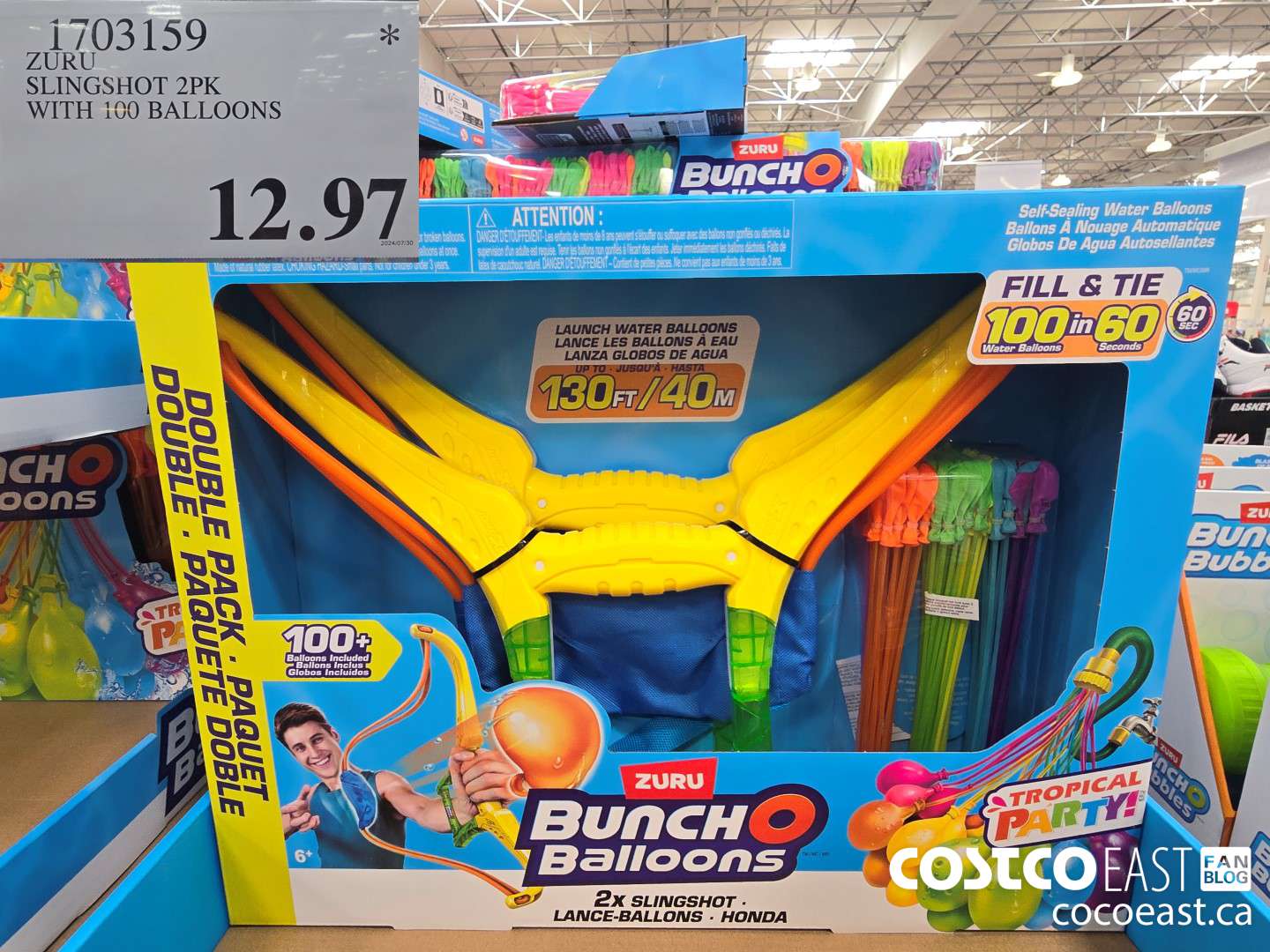 1703159 ZURU SLINGSHOT 2PK WITH 100 BALLOONS $12.97
