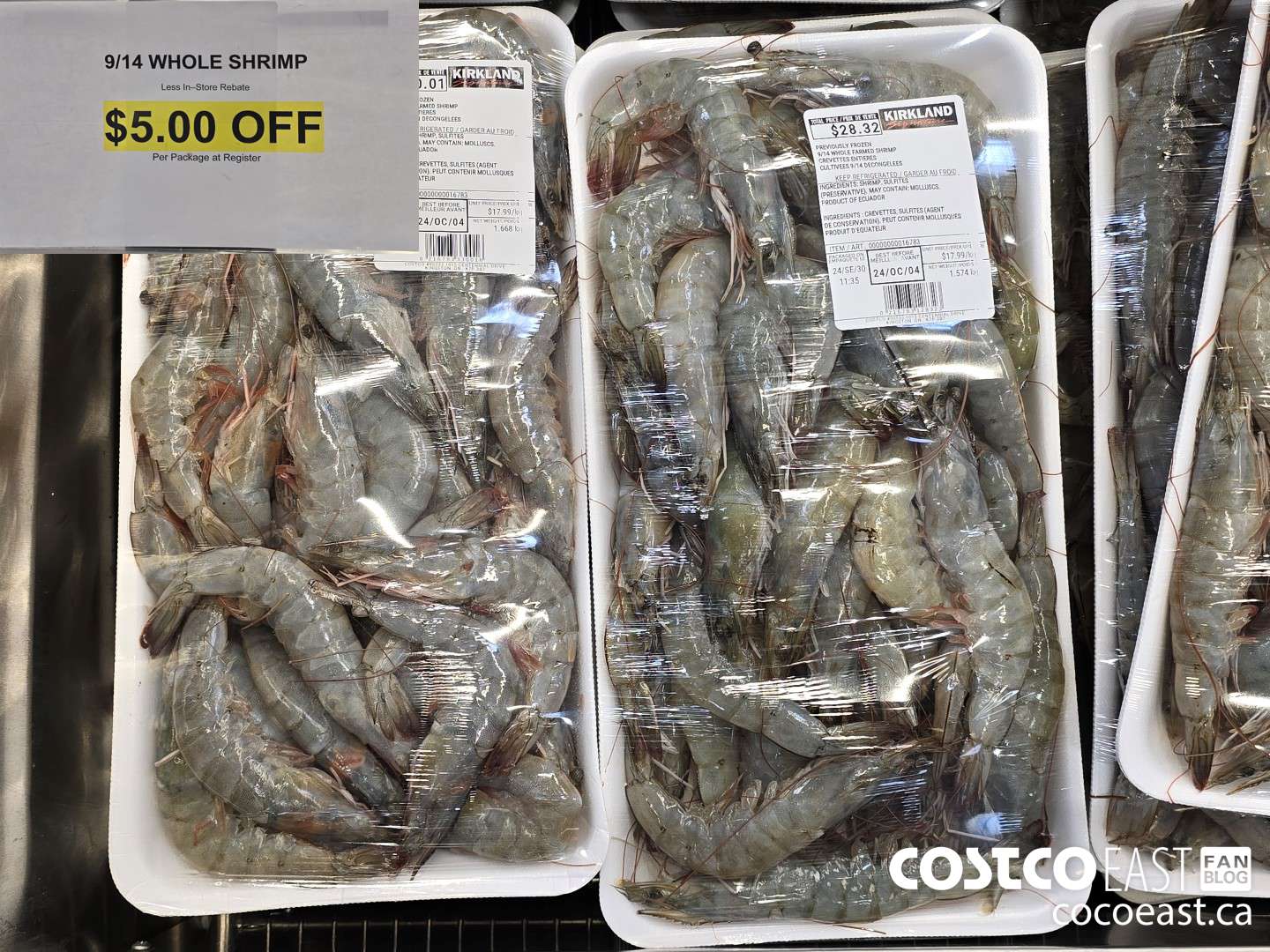 16783 9/14 WHOLE SHRIMP ($5.00 INSTANT SAVINGS)