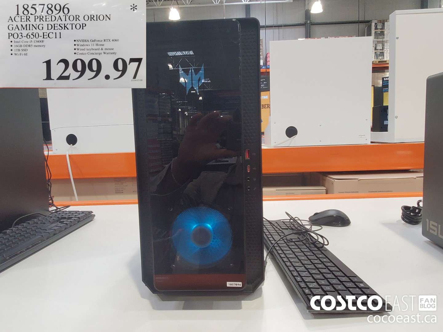 1857896 ACER PREDATOR ORION GAMING DESKTOP PO3- 650- ECII $1299.97