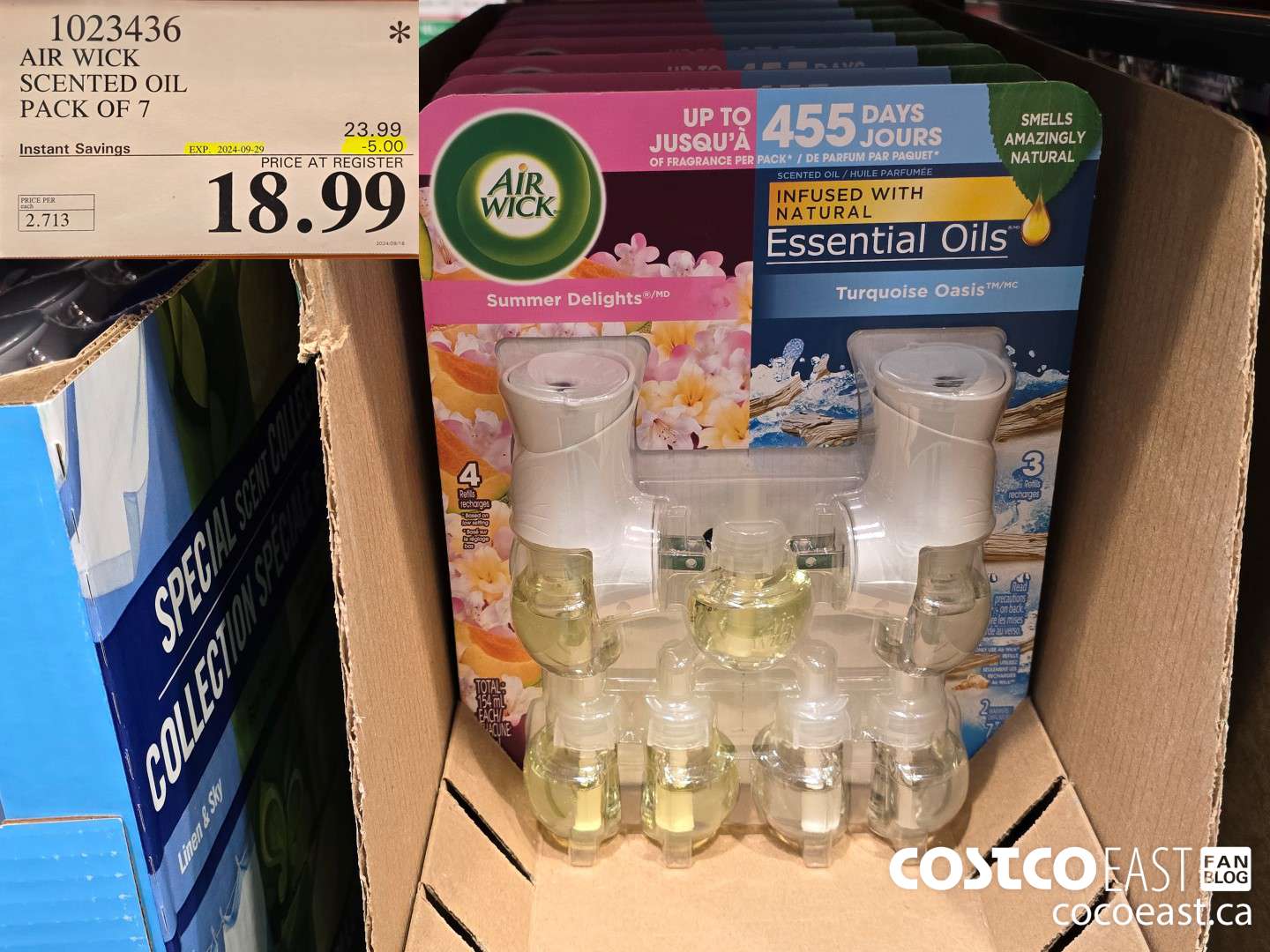 1023436 AIR WICK SCENTED OIL PACK OF 7 ($5.00 INSTANT SAVINGS EXPIRES ON 2024-09-29) $18.99