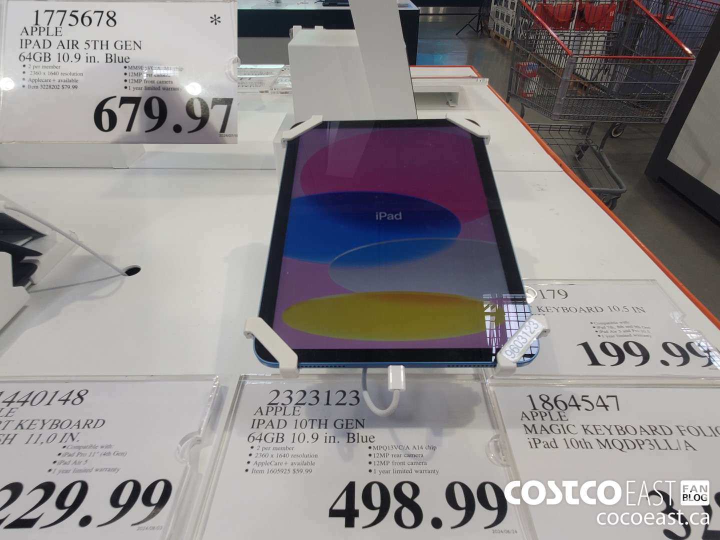 1775678 APPLE IPAD AIR 5TH GEN 64gb 10.9 in. Blue $679.97