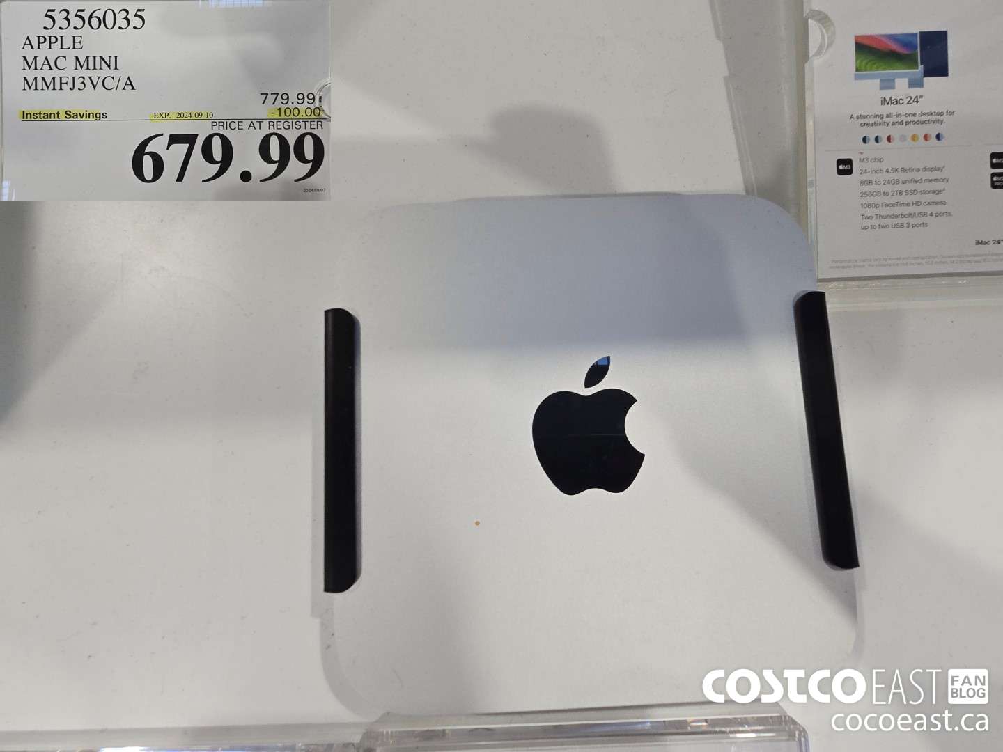 5356035 APPLE MAC MINI MMFJ3VC/A ($100.00 INSTANT SAVINGS EXPIRES ON 2024-09-10) $679.99