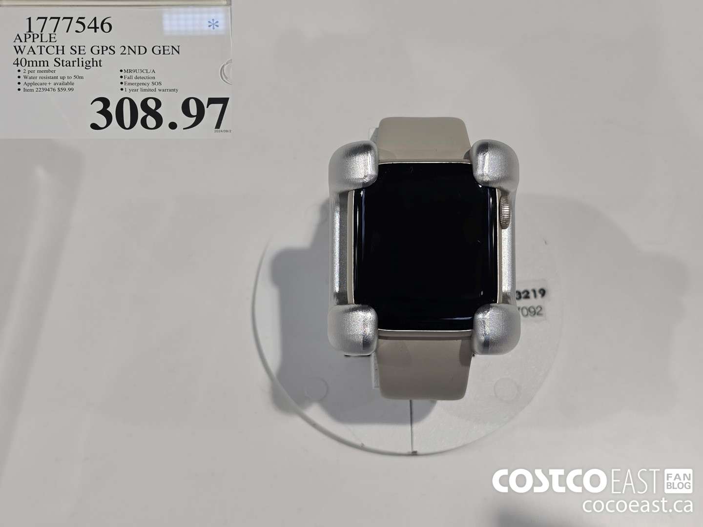 1777546 APPLE WATCH SE GPS 2ND GEN 40mm Starlight $308.97