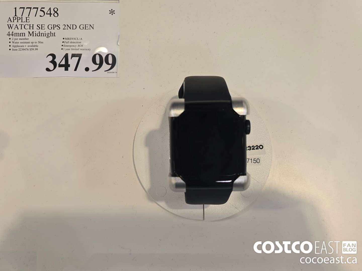 1777548 APPLE WATCH SE GPS 2ND GEN 44mm Midnight $347.99