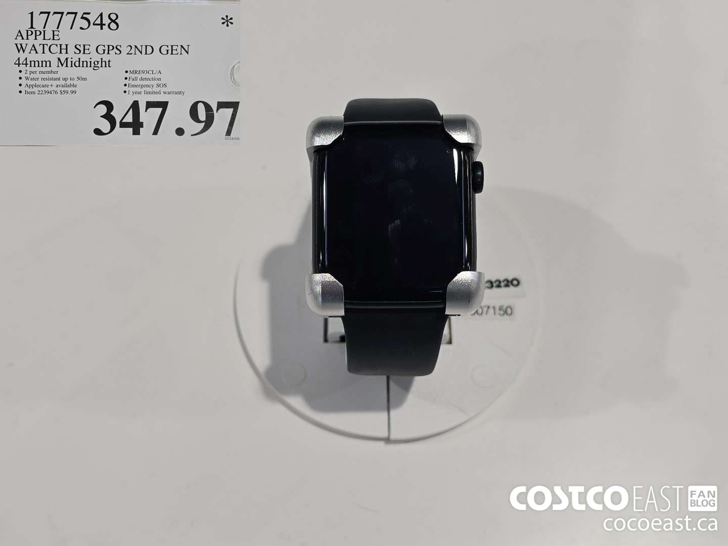 1777548 APPLE WATCH SE GPS 2ND GEN 44mm Midnight $347.97