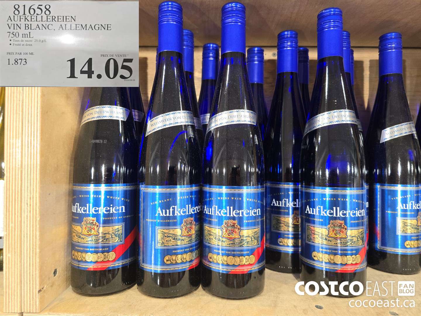 81658 AUFKELLEREIEN VIN BLANC, ALLEMAGNE 750 ML $14.05