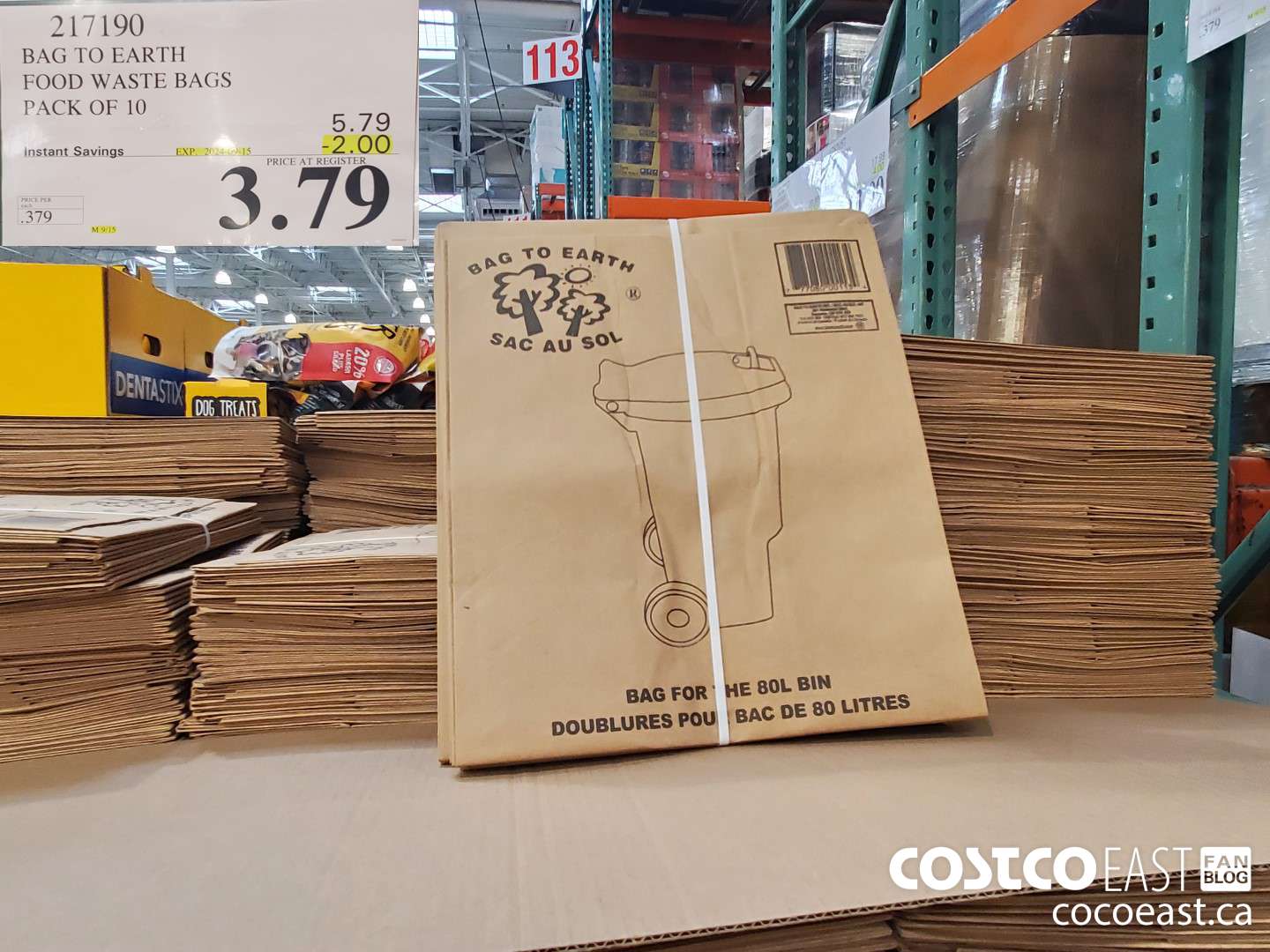 217190 BAG TO EARTH FOOD WASTE BAGS PACK OF 10 ($2.00 INSTANT SAVINGS EXPIRES ON 2024-09-15) $3.79