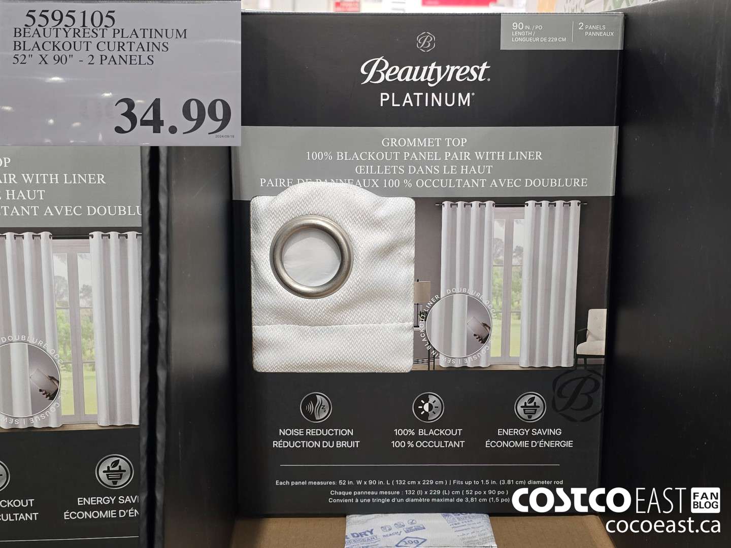 5595105 BEAUTYREST PLATINUM BLACKOUT CURTAINS 52