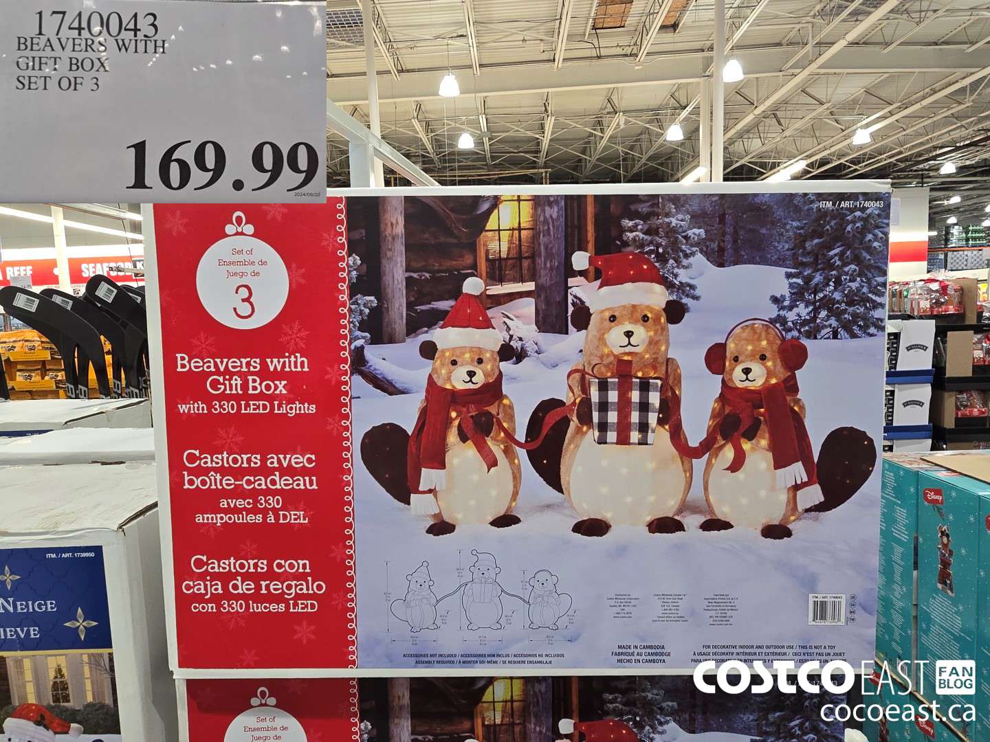 1740043 BEAVERS WITH GIFT BOX SET OF 3 $169.99