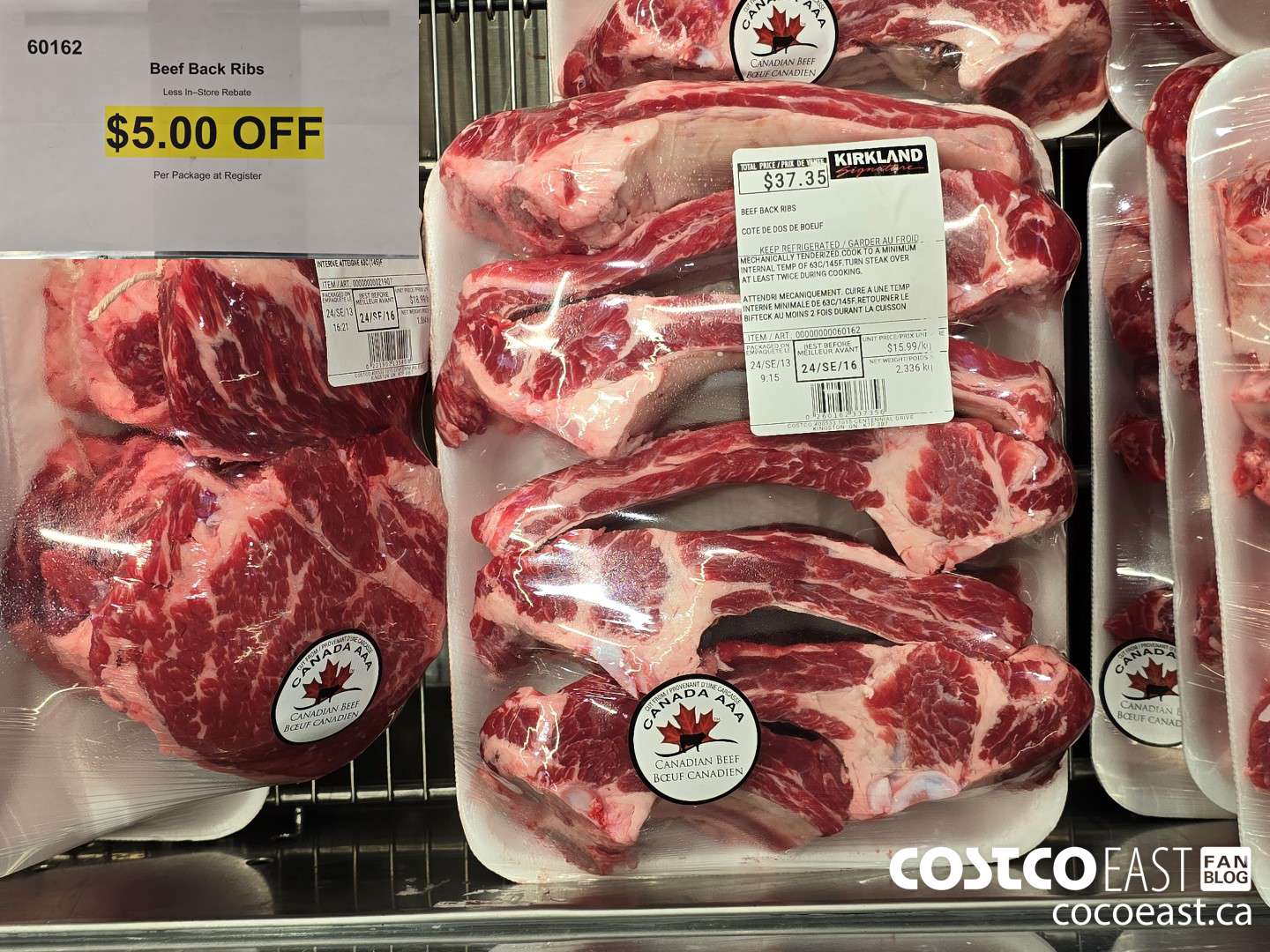 60162 BEEF BACK RIBS ($5.00 INSTANT SAVINGS)