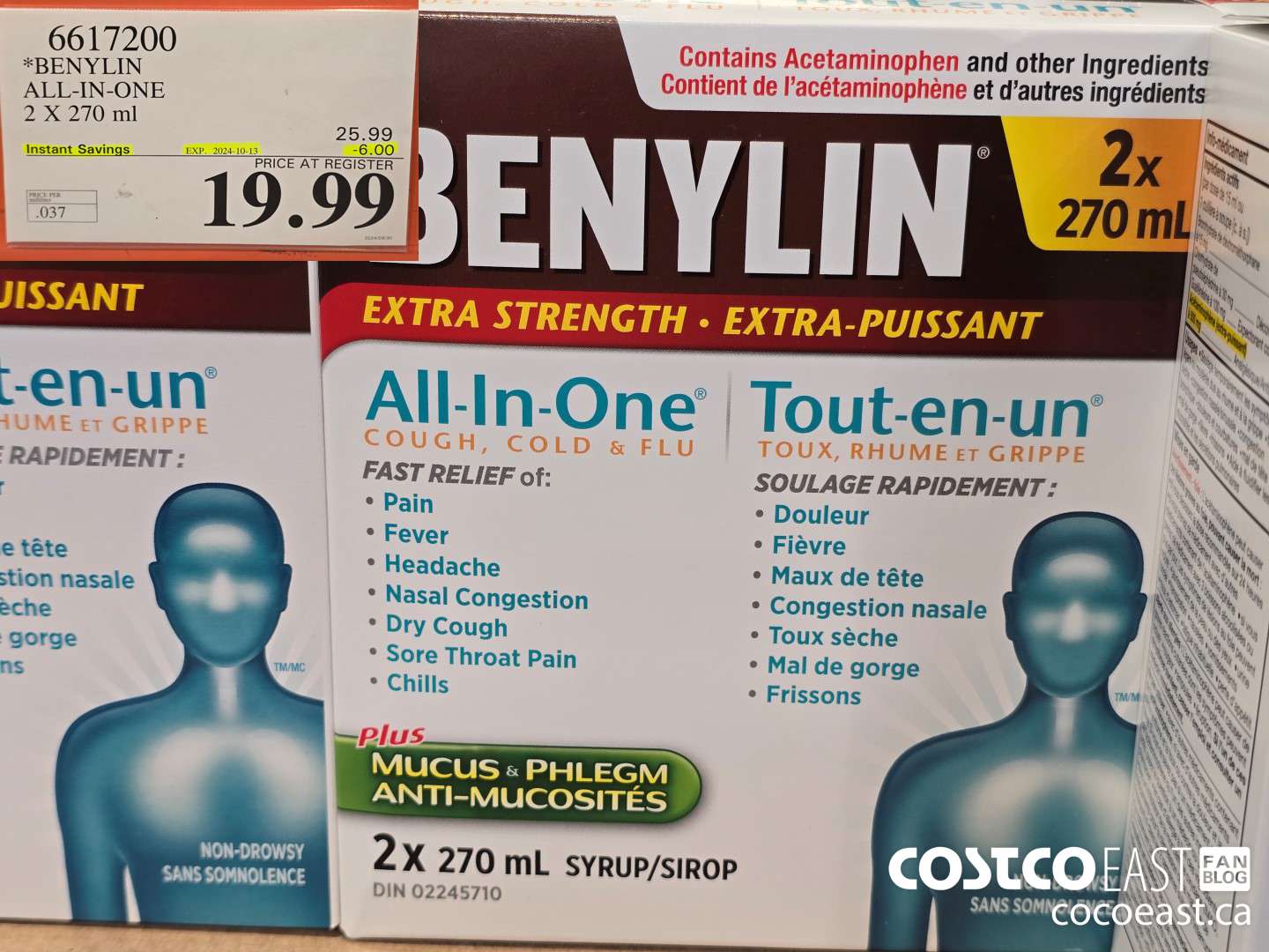 6617200 *BENYLIN ALL-IN-ONE 2 X 270ML ($6.00 INSTANT SAVINGS EXPIRES ON 2024-10-13) $19.99