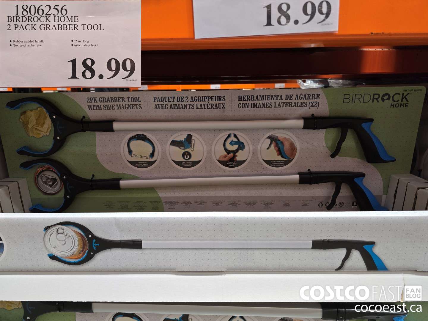 1806256 BIRDROCK HOME 2 PACK GRABBER TOOL $18.99