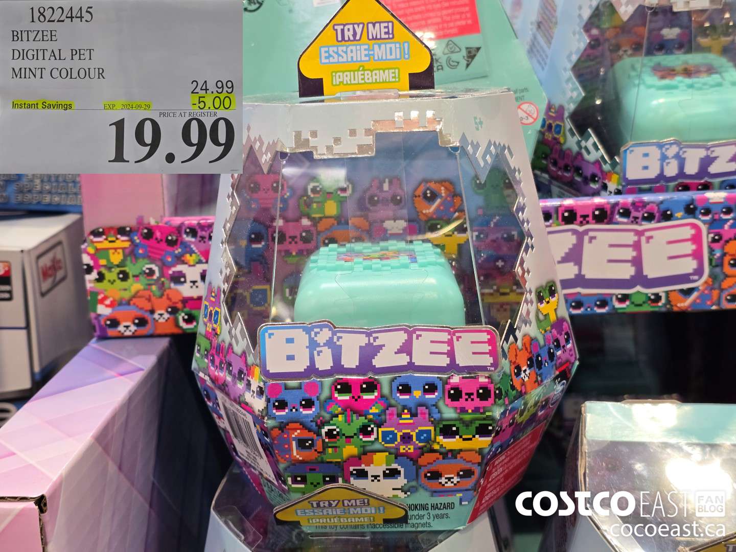 1822445 BITZEE DIGITAL PET MINT COLOUR ($5.00 INSTANT SAVINGS EXPIRES ON 2024-09-29) $19.99