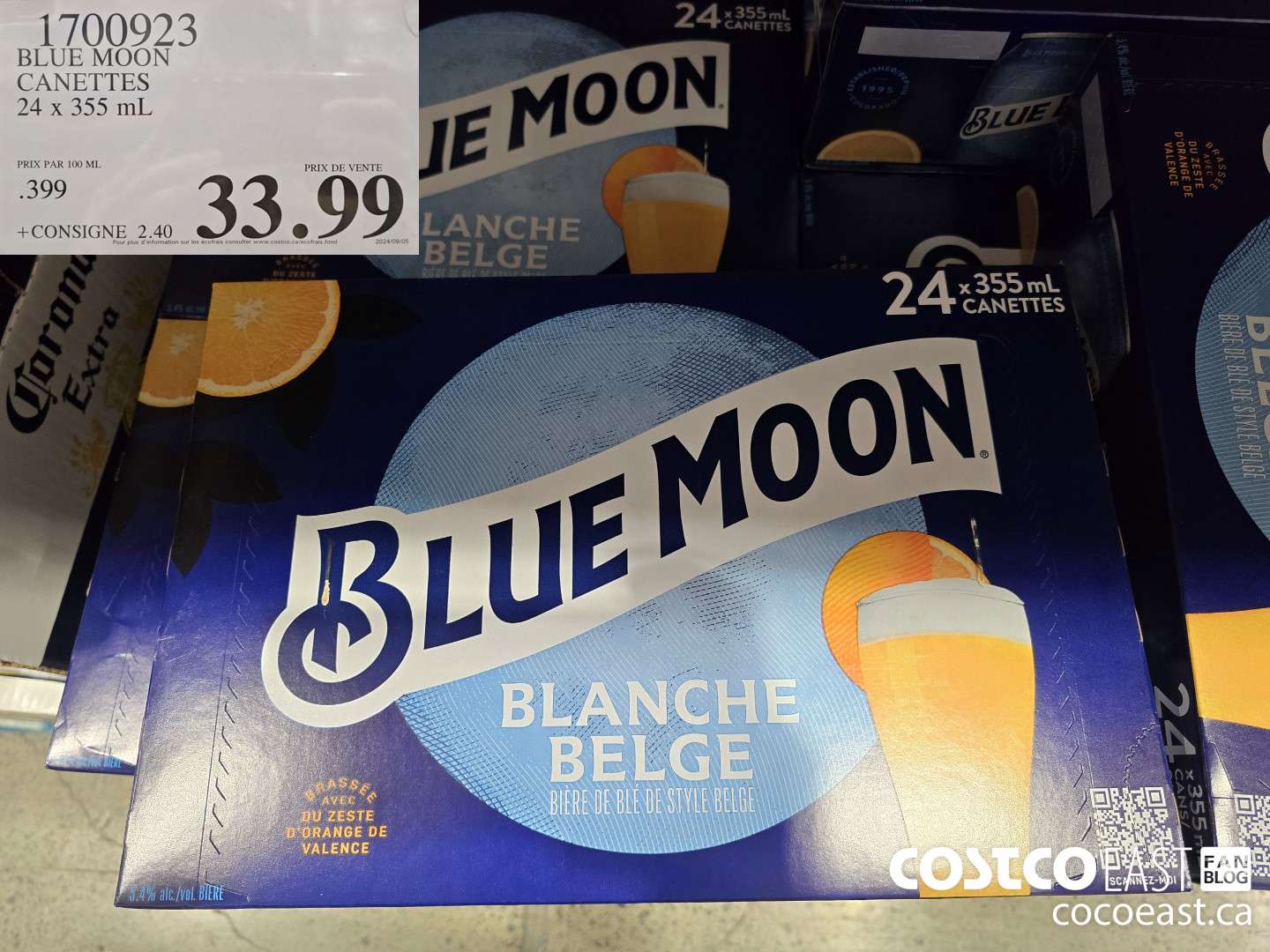 1700923 BLUE MOON CANE TTES 24 X 355 mL $33.99