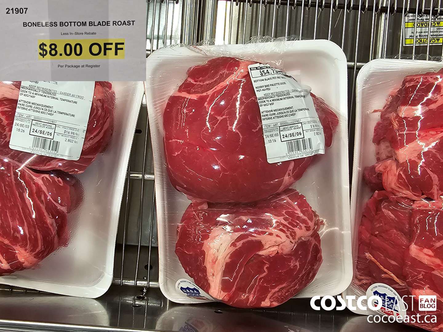 21907 BONELESS BOTTOM BLADE ROAST ($8.00 INSTANT SAVINGS)