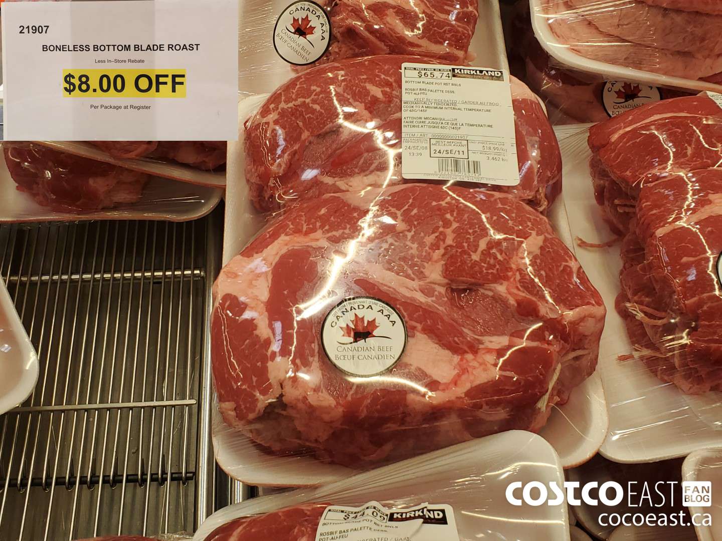 21907 BONELESS BOTTOM BLADE ROAST ($8.00 INSTANT SAVINGS)