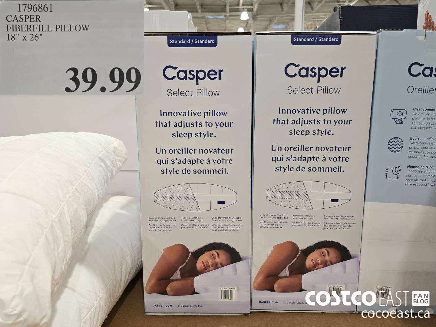1796861 CASPER FIBERFILL PILLOW 18