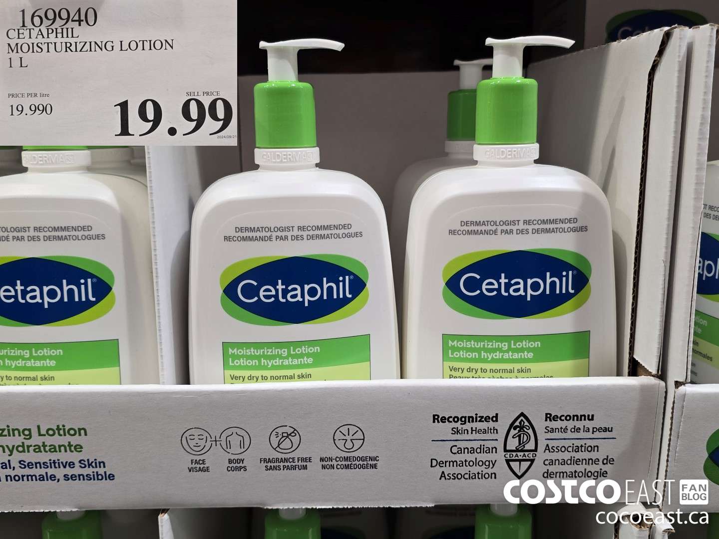 169940 CETAPHIL MOISTURIZING LOTION 1 L $19.99