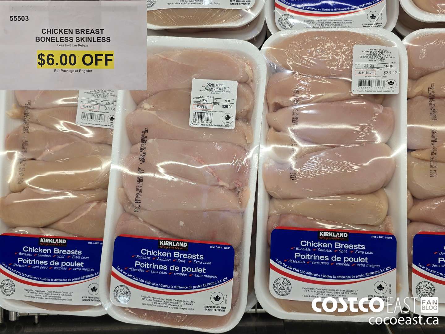 5503 CHICKEN BREAST BONELESS SKINLESS ($6.00 INSTANT SAVINGS)