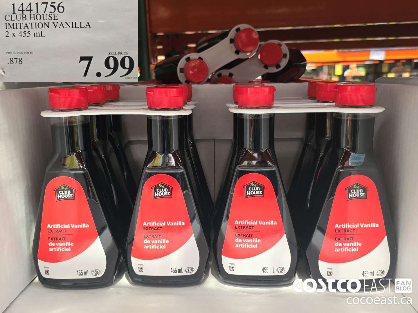 1441756 CLUB HOUSE IMITATION VANILLA 2 x 455 mL $7.99