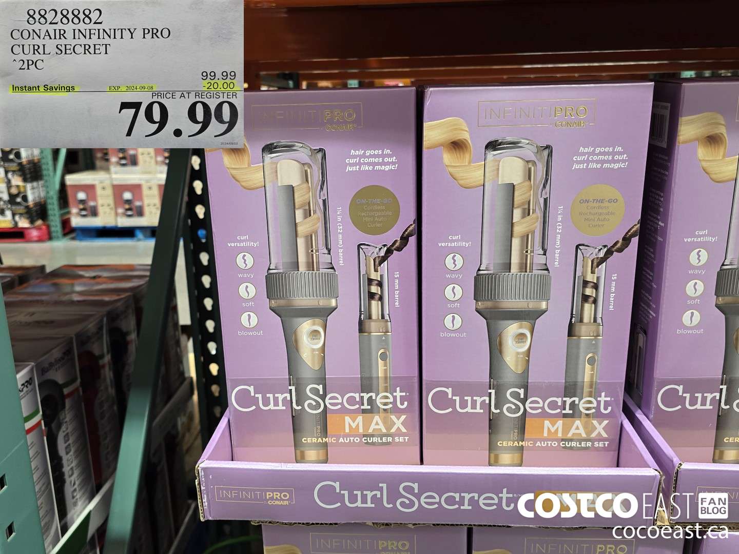 8828882 CONAIR INFINITY PRO CURL SECRET 2PC ($20.00 INSTANT SAVINGS EXPIRES ON 2024-09-08) $79.99