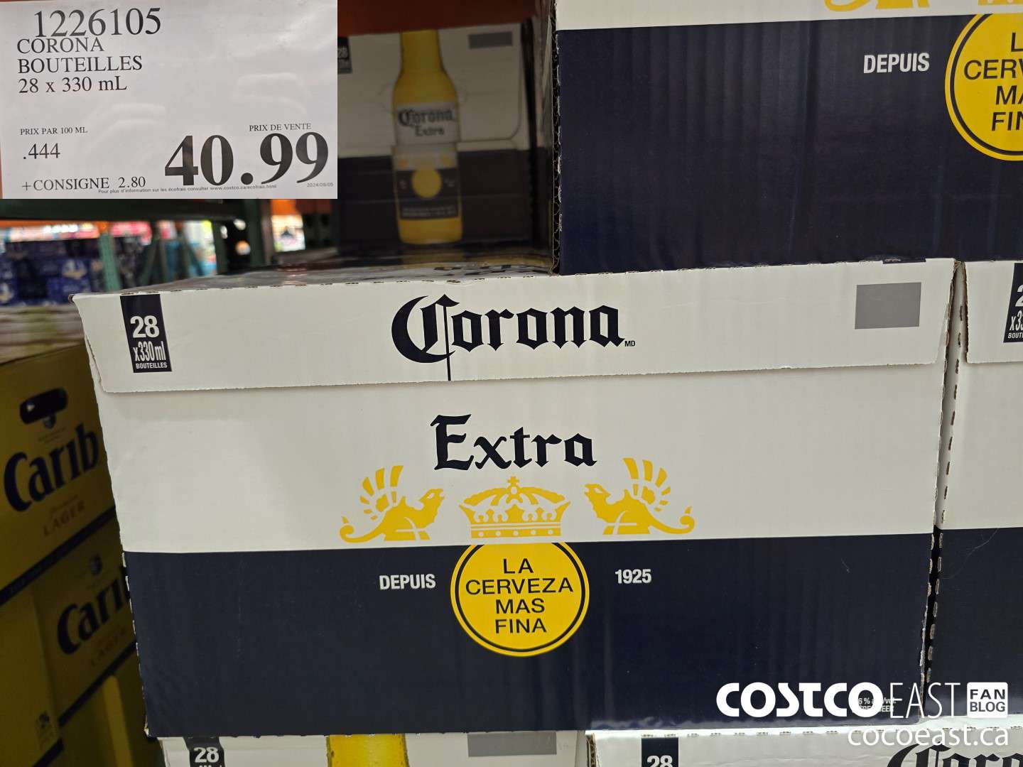1226105 CORONA BOUTEILLES 28 x 330 mL $40.99