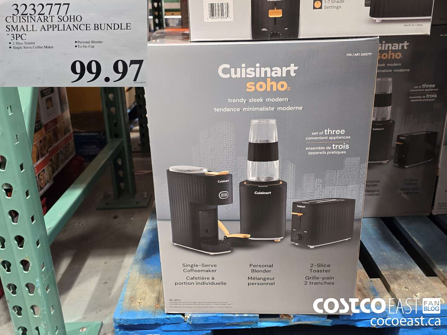 3232777 CUISINART SOHO SMALL APPLIANCE BUNDLE 3 PC $99.97