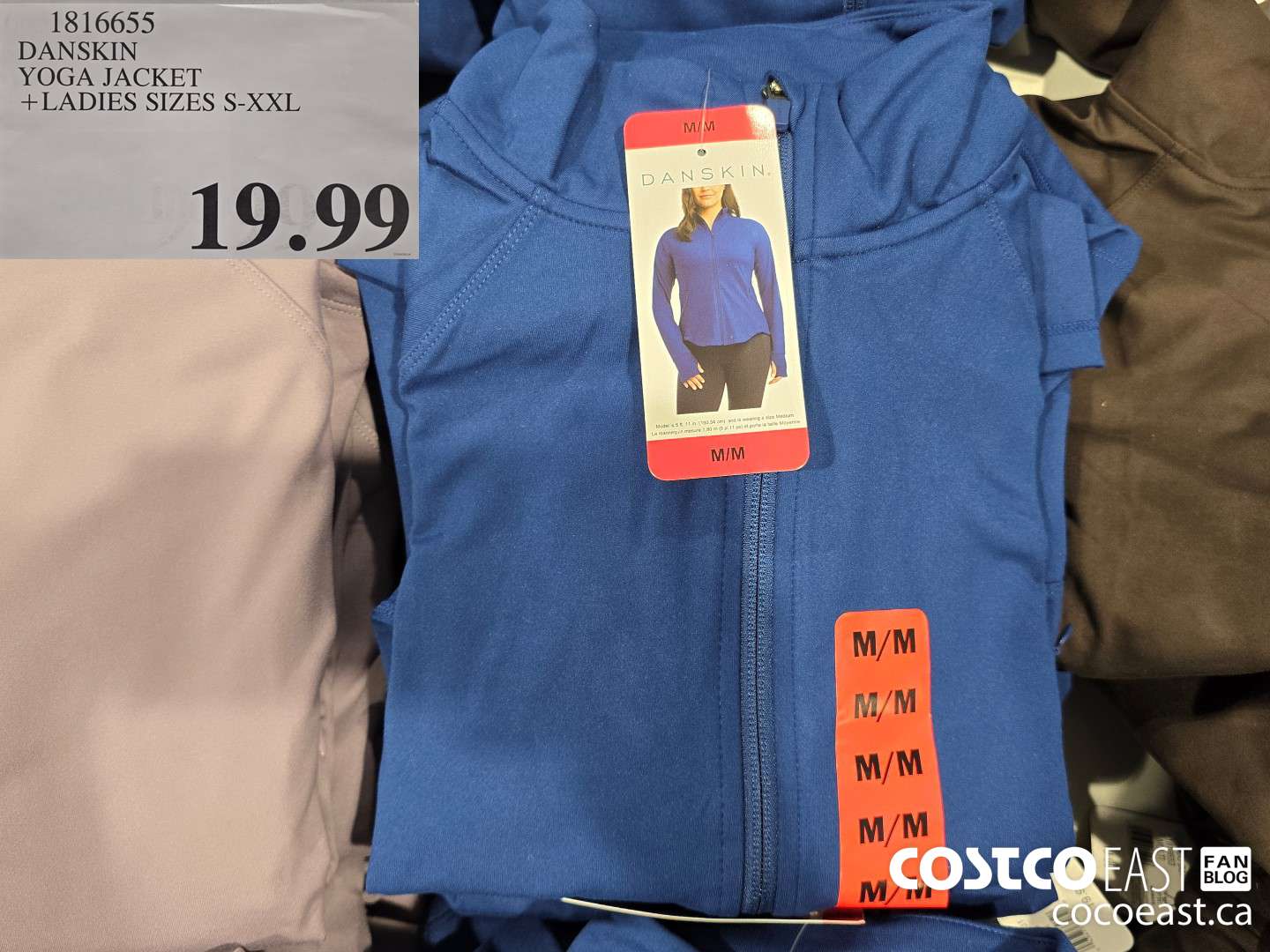 1816655 DANSKIN YOGA JACKET + LADIES SIZES S-XXL $19.99